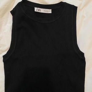 NEW Zara Fitted Cropped T-Shirt